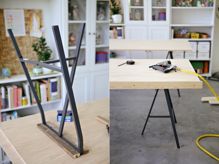 diy (Ikea lerberg trestle leg tables ...